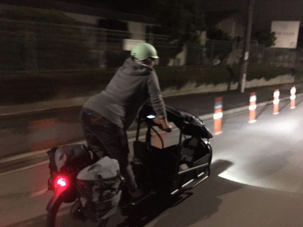 超狂孕妇竟自己骑脚踏车前往医院待产(图/翻摄自Julie Anne Genter脸书)
