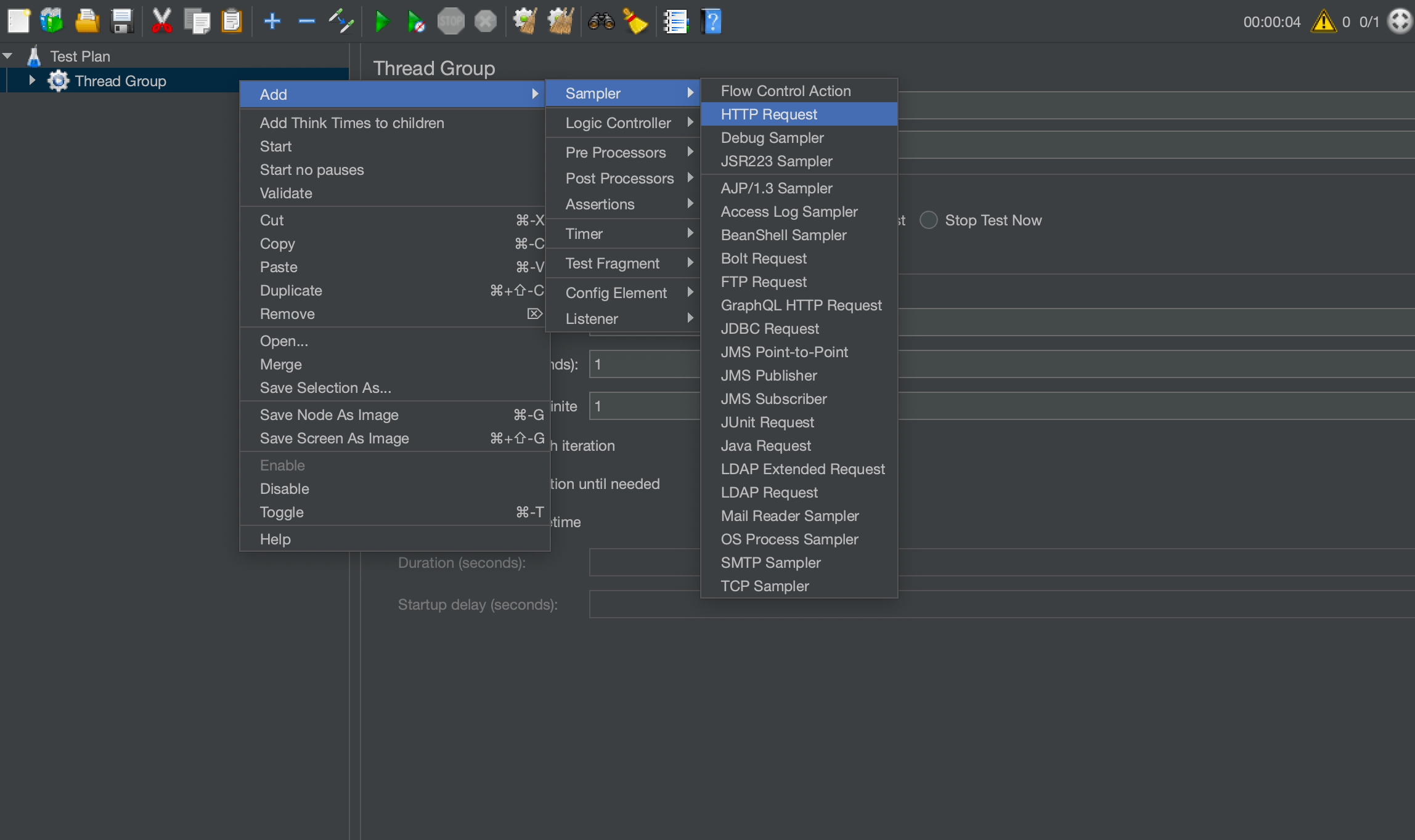 JMeter创建Http采样器