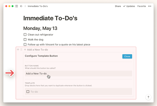 notion 如何创建模板