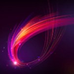 pink Purple celestial swoosh