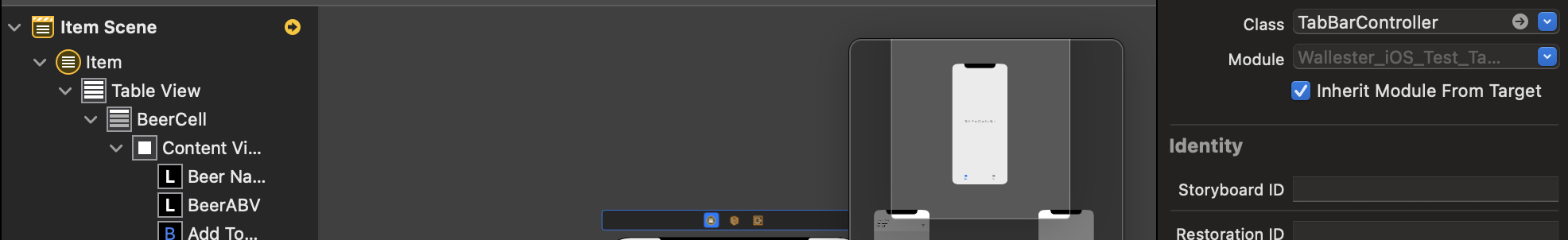 自定义单元格在 TableView 控制器中注册和使用，但在应用程序中是默认单元格