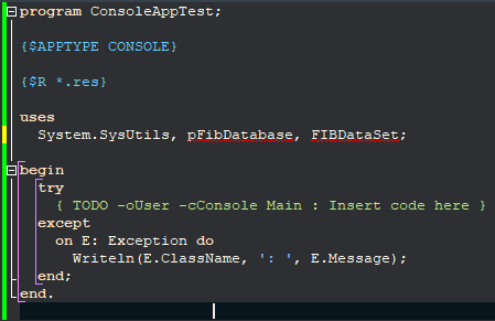 RAD Studio：无法决议单元名称“pFIBDatabase”（安装包）