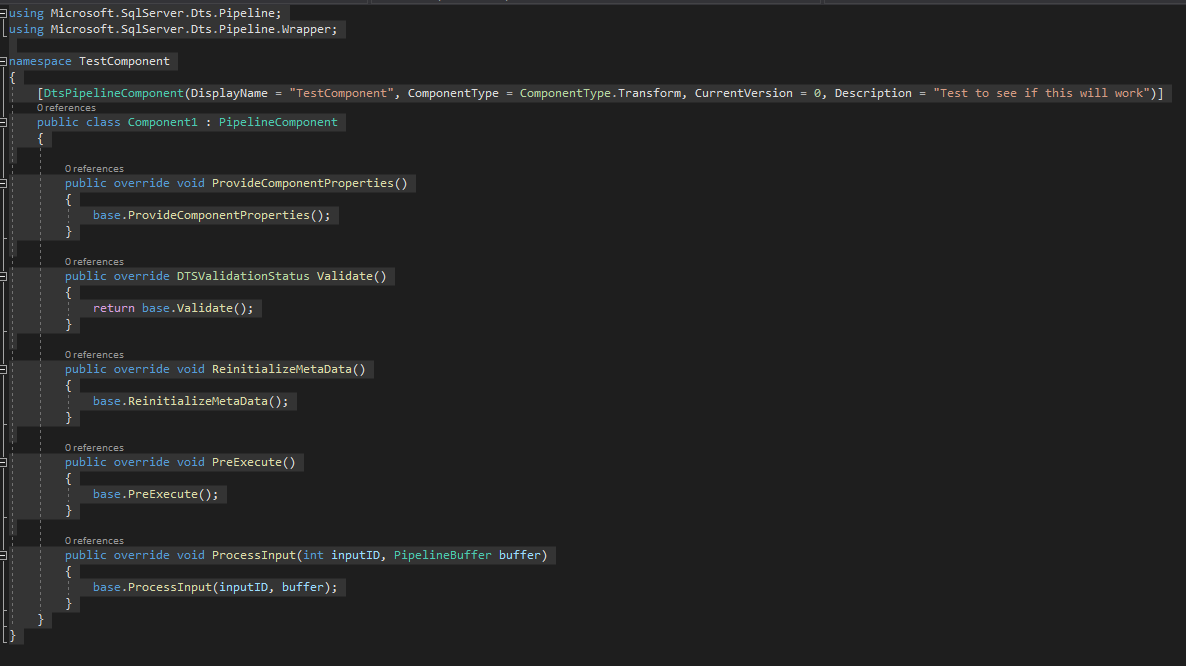 Visual Studio 2019 - 无法将自定义管道物件添加到工具箱 SSIS